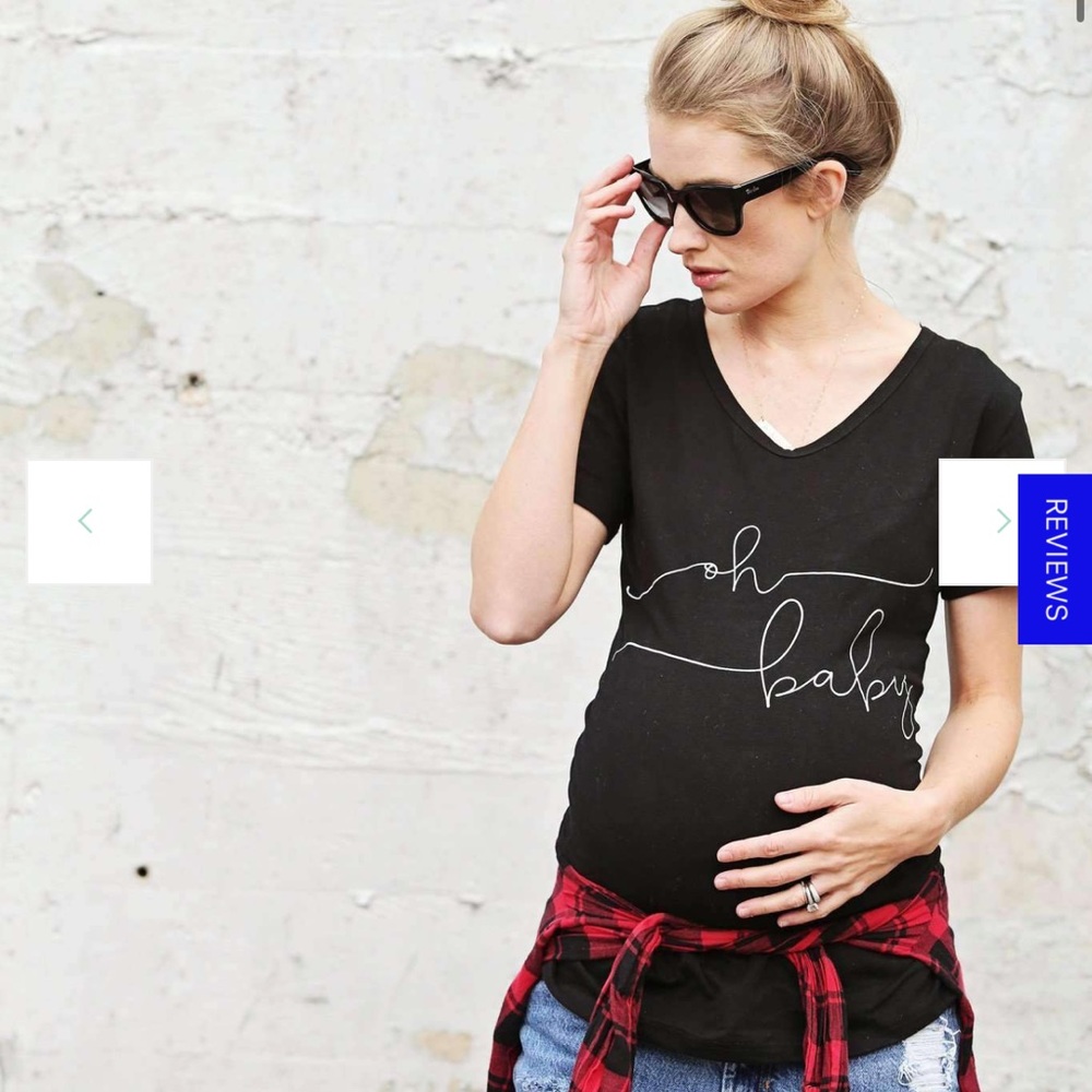To: Little Arrows Oh Baby Maternity Shirt, New!